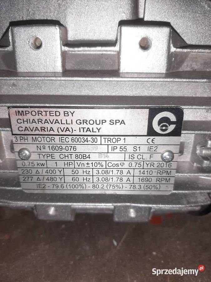 Silnik 075Kw z przekładnia kątowa Pozostałe Kobyla Góra