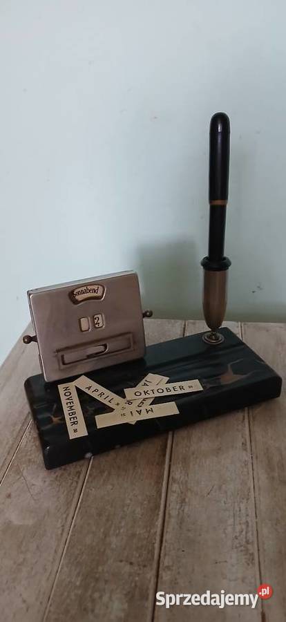 Stary biurowy kalendarz wieczny z lat 30 tych