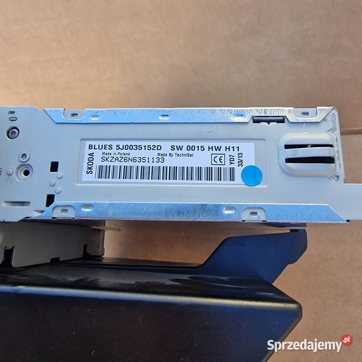 SKODA RAPID RADIO CD MP3 AUX Z KODEM 5J0035152D Kargowa