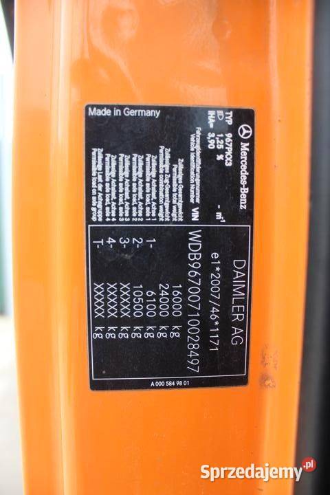 Bramowiec Mercedes Atego 1524 Eur 6 564034km Warszawa