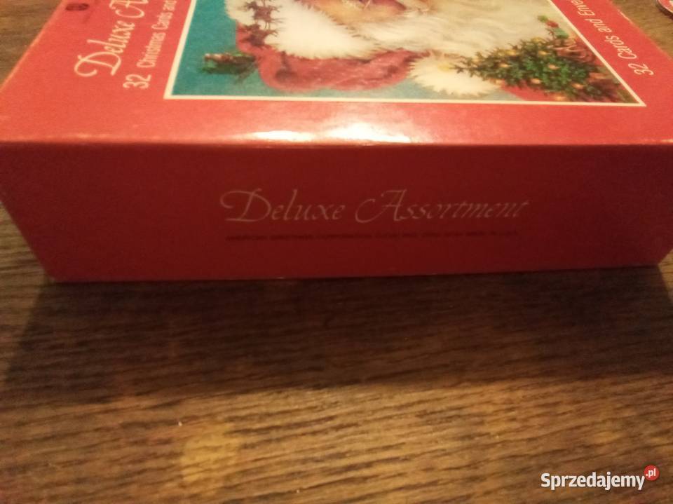 Pudełko Bożonarodzeniowe na amerykańskie kartki Warszawa sprzedam