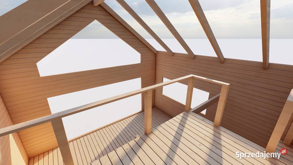 Domek drewniany z bali Malta Deluxe 96m2