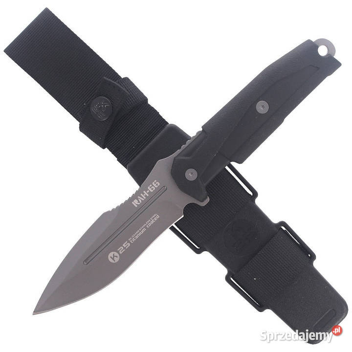 Nóż K25 RAH66 Black Rubber Titanium Coated 32499 Akcesoria, narzędzia i noże
