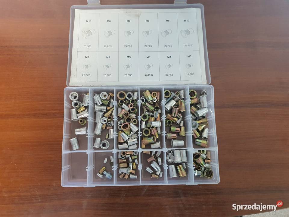 ZESTAW NITONAKRĘTEK STALOWE ALUMINIOWE M3 M10