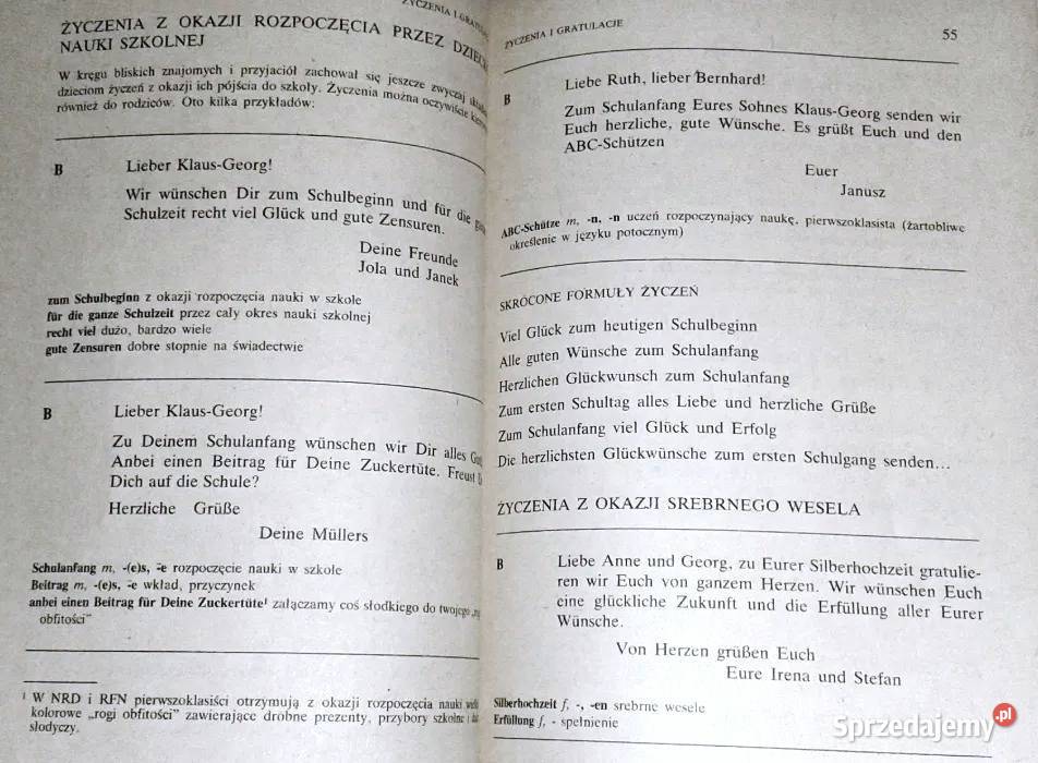 Wzory listów niemieckich Zofia Kwapisz HansJrg lubelskie