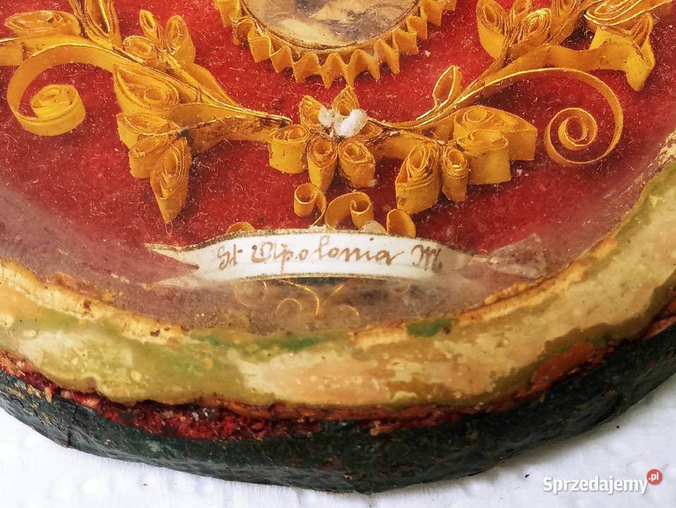 Relikwiarz St Apolonia Męczennica Antyki Antyki Nowa Sól