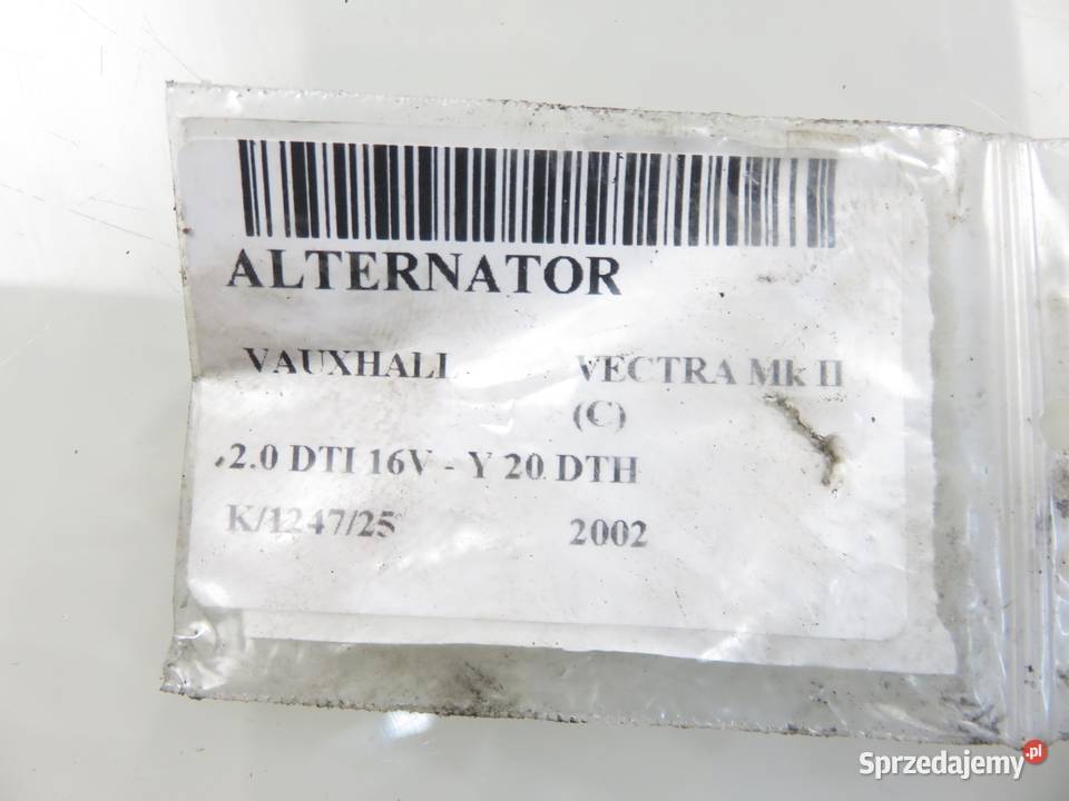 ALTERNATOR VECTRA 20 DTI 16V 0123500008 90506202