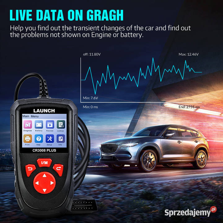 Skaner Diagnostyczny LAUNCH CR3008 PLUS do Wrocław