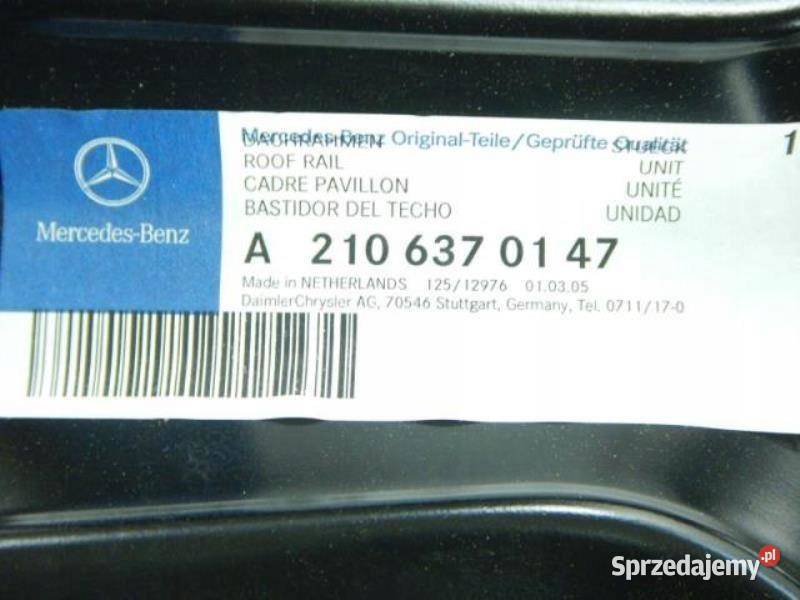 MERCEDES EKLASA 290 9503 A2106370147 ORYGINAŁ sprzedam