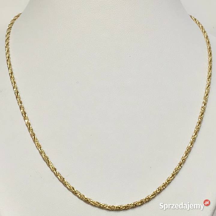 Złoty ŁAŃCUSZEK damski 18K ORYGINALNY splot 40 mazowieckie Warszawa
