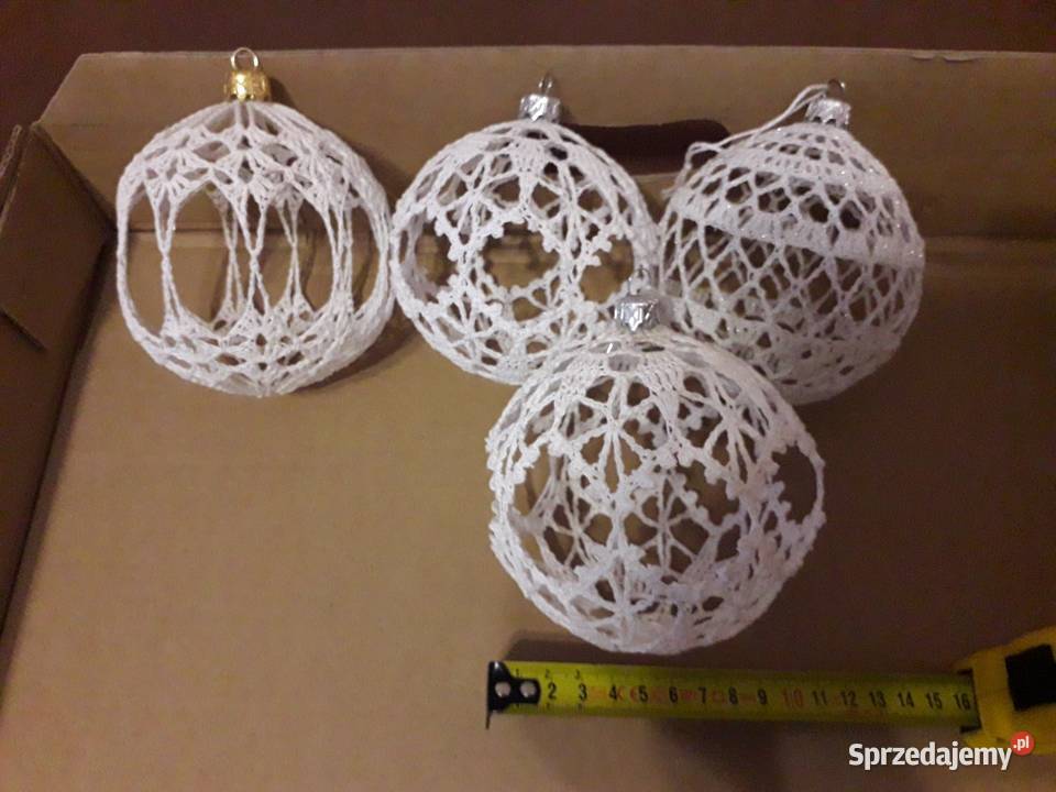 Bombka na szydełku Boże Narodzenie Łódź