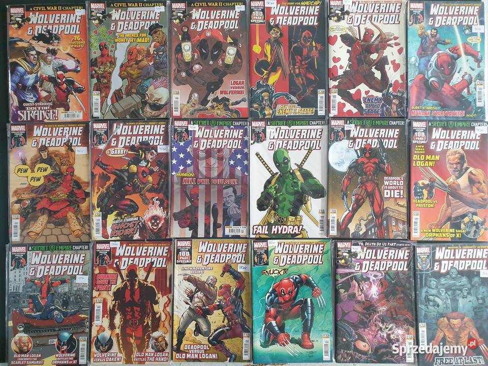 Wolverine Deadpool zestaw 86 komiksów Marvel USA Gdynia