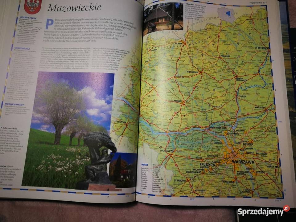 Ilustrowany Atlas PolskiIlustrowany Atlas Świata Mapy i przewodniki małopolskie Zielonki