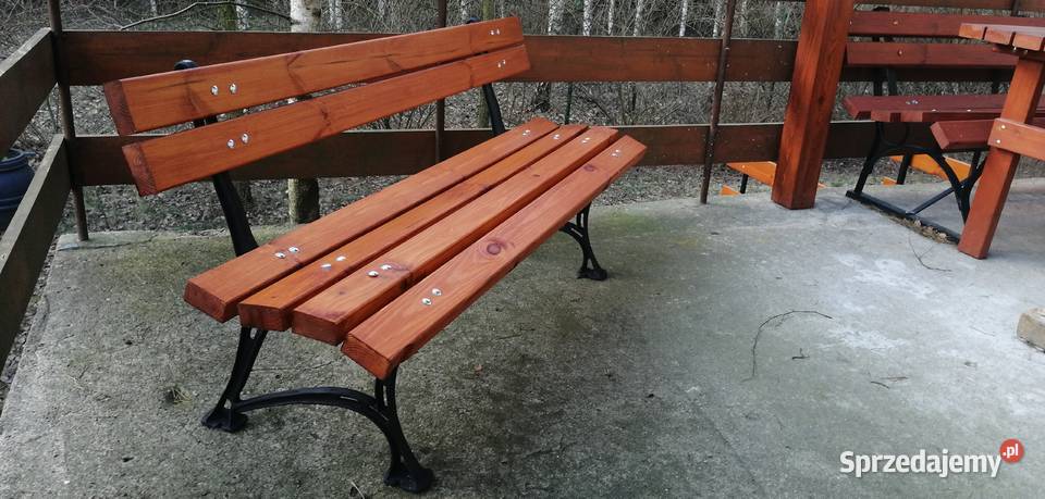 Ławka Królewska Ogrodowa 180 żelowne nogi metal Łódź