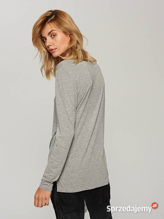 Szary longsleeve Reserved L koronkowa wstawka zachodniopomorskie Szczecin
