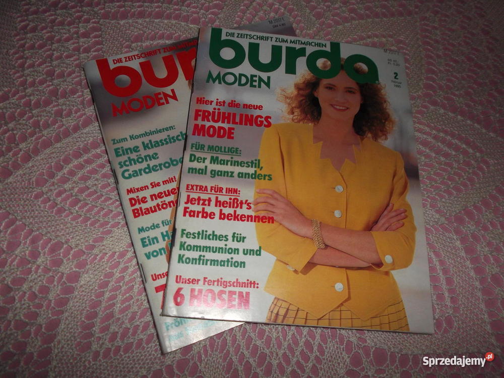 Burda z wykrojami numery archiwalne Czersk