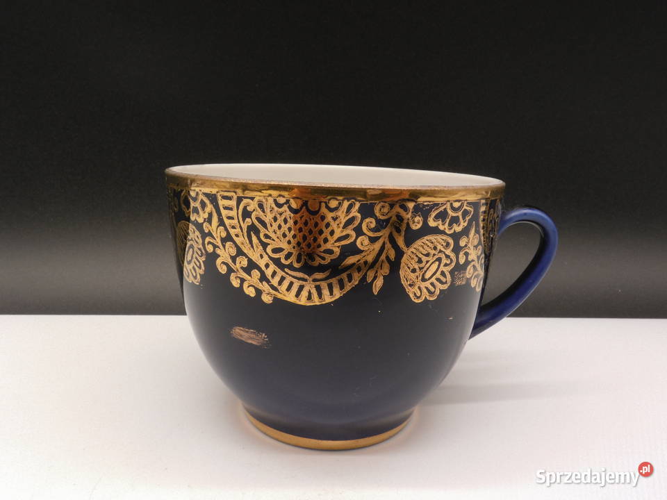 ŁOMONOSOW KOBALTOWA FILIŻANKA Raszków