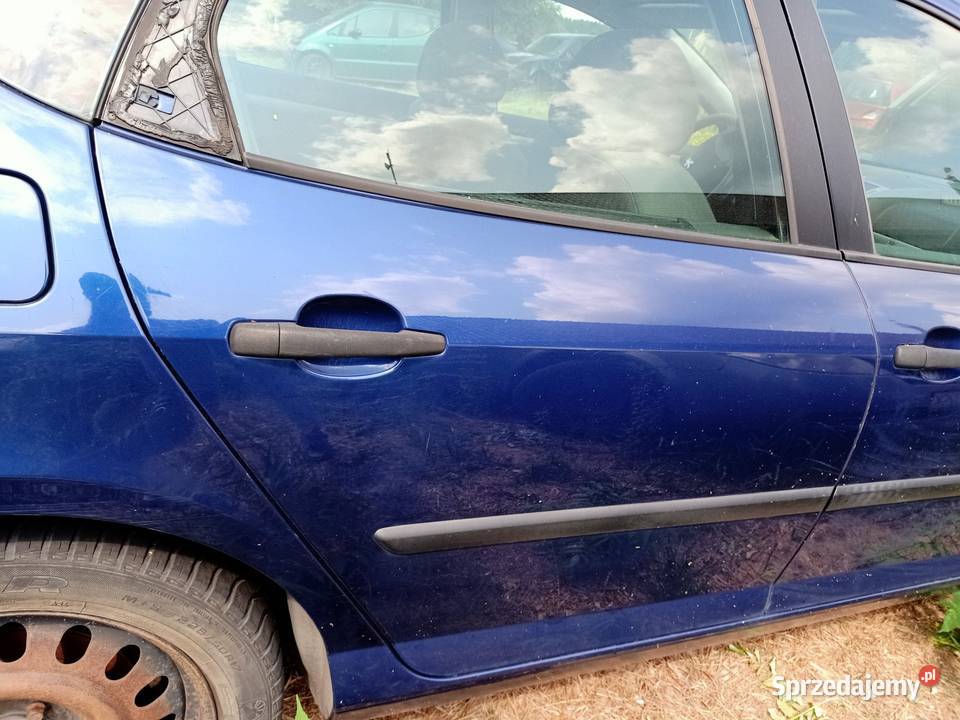 drzwi tylne tył prawe peugeot 407 SW EGED osobowe Szczecin sprzedam