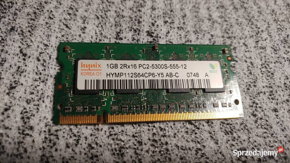 Pamięć do laptopa Hynix DDR2 1 GB Opoczno