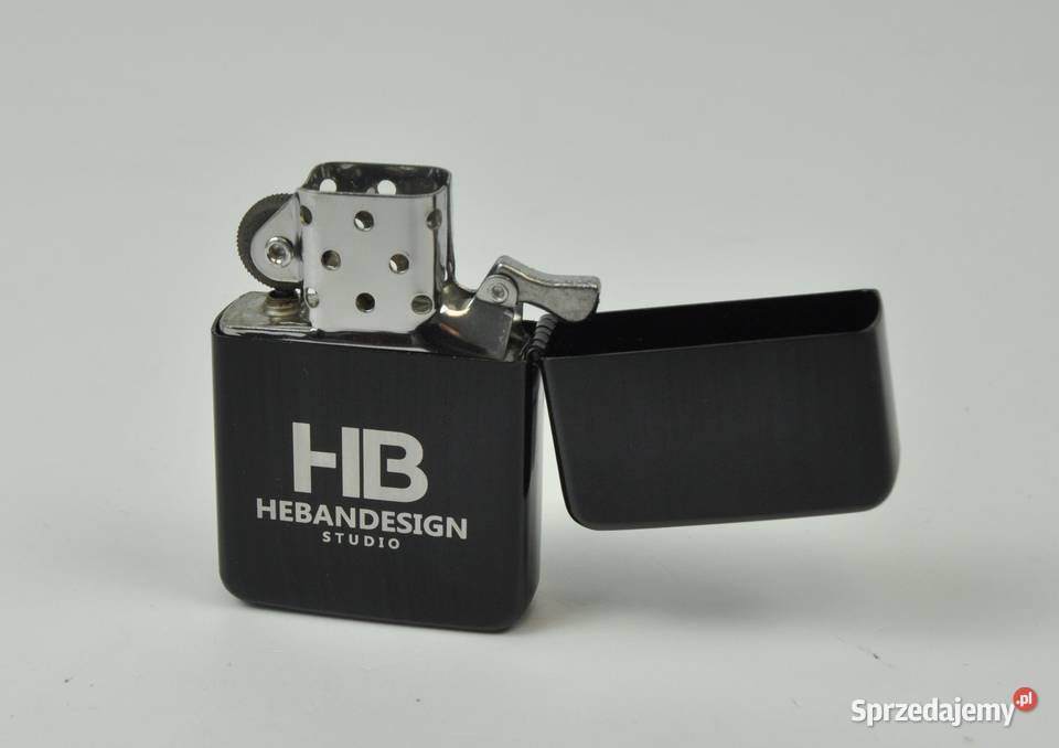 Zapalniczka benzynowa z grawerem czarna 10 podkarpackie Leżajsk