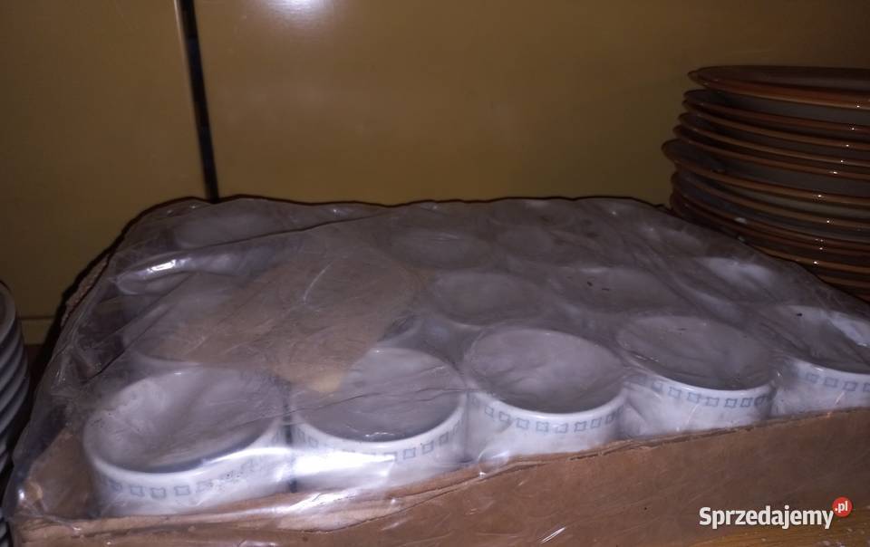 Kubek barowy z uchem Społem Lubiana PRL Porcelana i szkło Zgierz