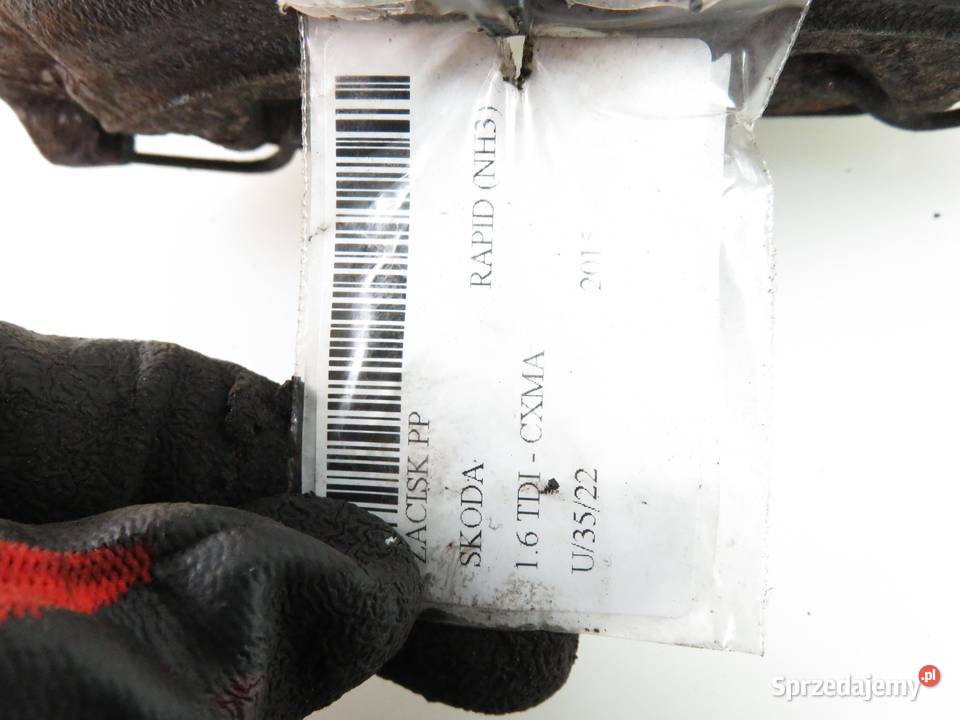 ZACISK PRAWY PRZÓD SKODA RAPID 16 TDI