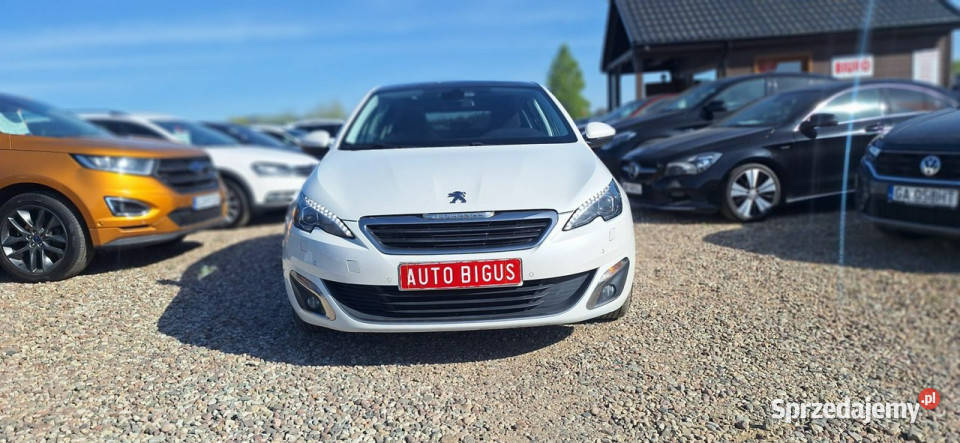 Peugeot 308 Ledy xsenon navi panorama biała nieuszkodzony Lębork
