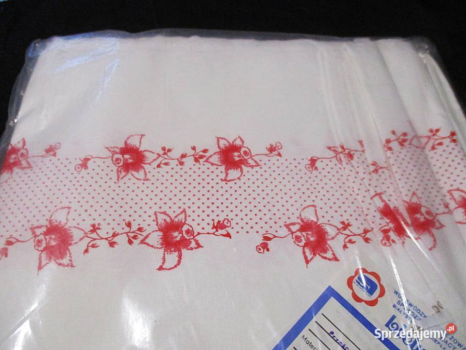 Prześcieradło Bawełna 140210 Nowe PRL 1987 r Tkaniny