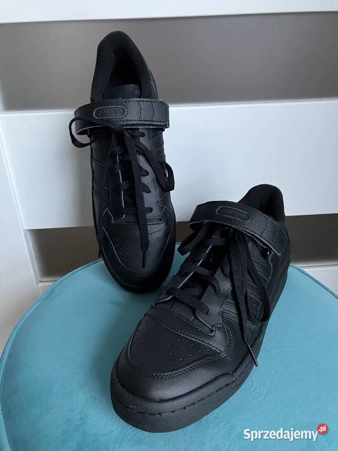 Nowe czarne męskie sneakersy buty Adidas Forum Adidas Sportowe Nisko