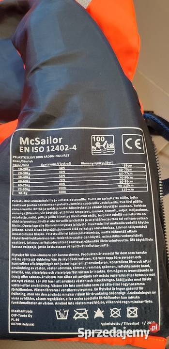 Kamizelka ratunkowa McSailor 100N dzieci 3040 EN Jasień