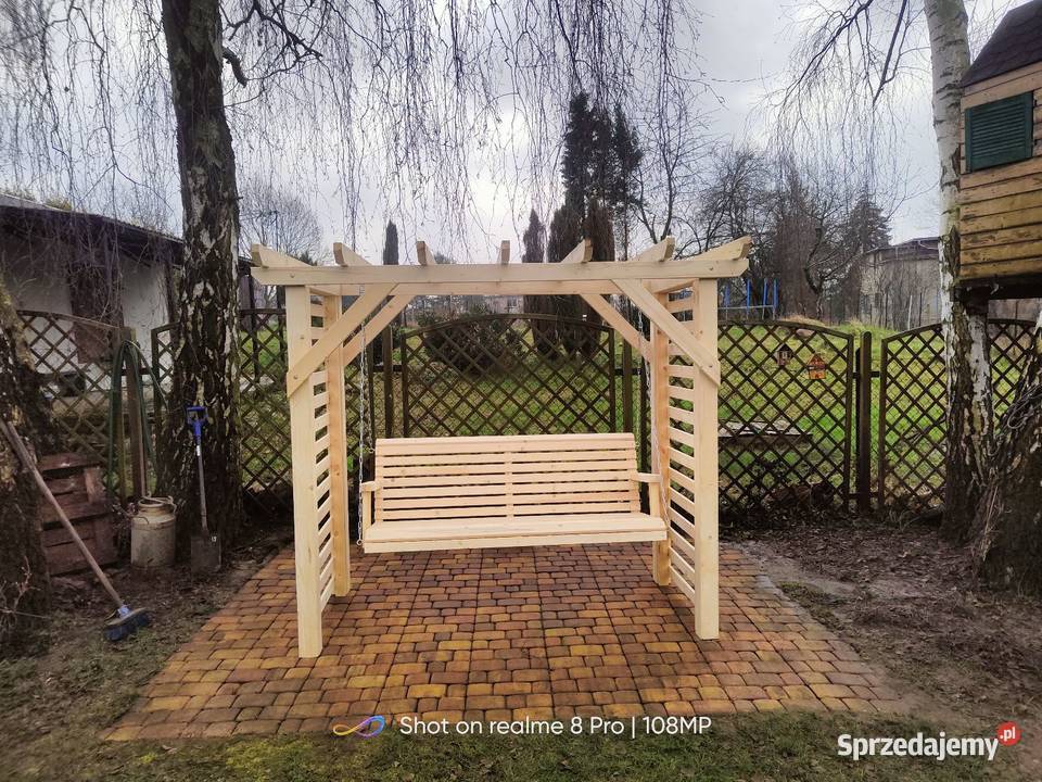 Huśtawka ogrodowa Pergola Drewniana Ostrzeszów