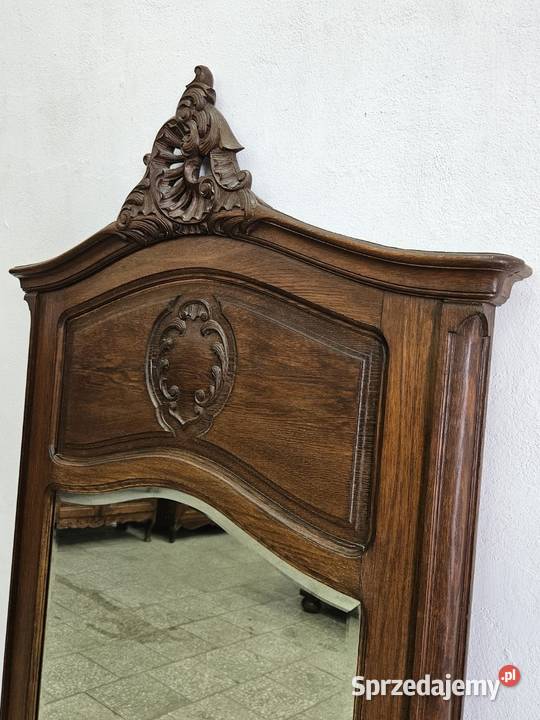 Duże francuskie lustro ludwikowskie rocaille