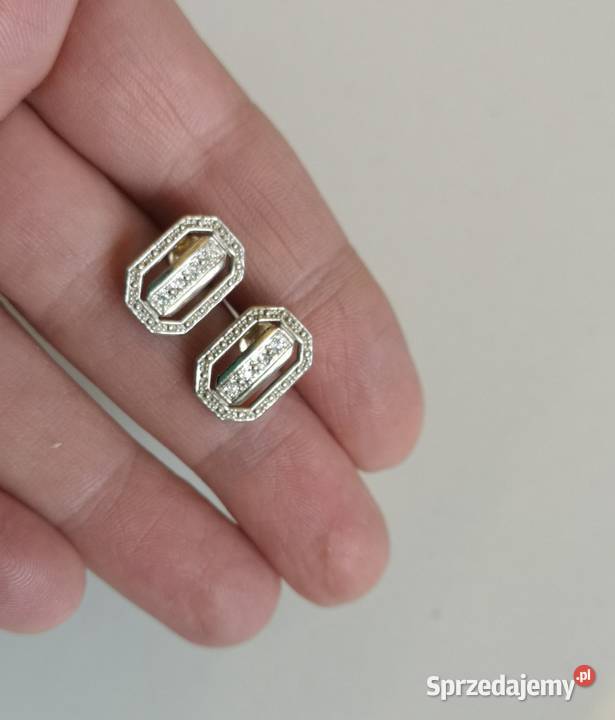 złote kolczyki białe złoto 585 złoto kujawsko-pomorskie Toruń