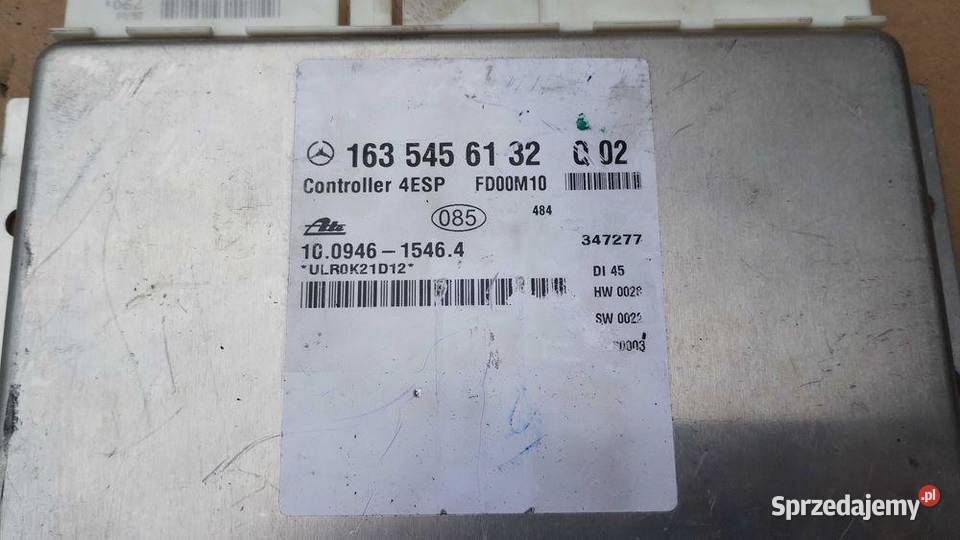 Komputer Moduł Sterownik Abs Esp Mercedes W163