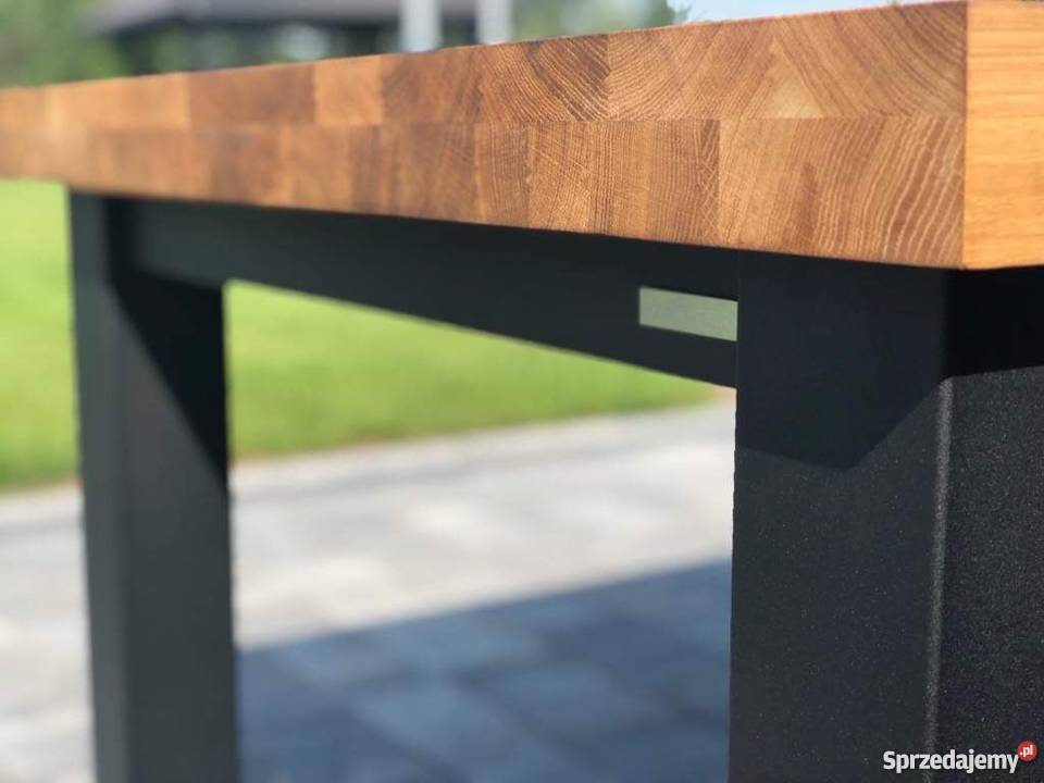 Stół z dębowym blatem industrialny w stylu loft świętokrzyskie Końskie sprzedam