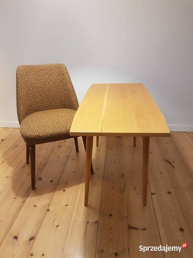 Stolik kawowy patyczak z czasów PRL lata 6070 Szczecin