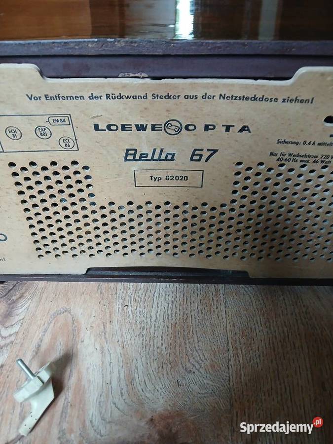 Radio lampowe firmy Loewe Opta z 60 lat Amplitunery Kraków