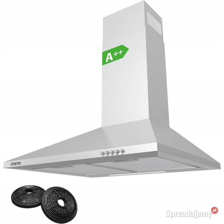 Okap ścienny kuchenny 60 srebrny ze stali Myszyniec sprzedam