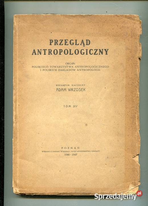 Przegląd Antropologiczny TXIV Pozostałe Szczecin
