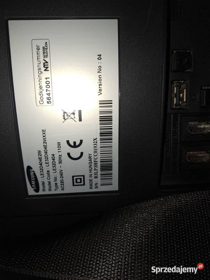 Sprzedam telewizor Samsung 32 cale małopolskie sprzedam