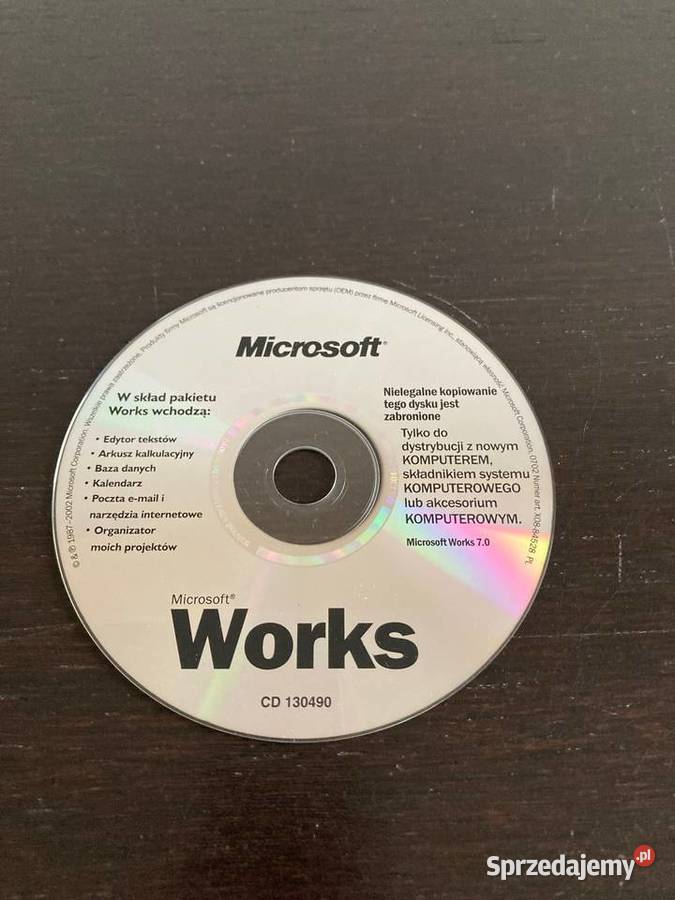CD Microsoft Works 70 Elbląg