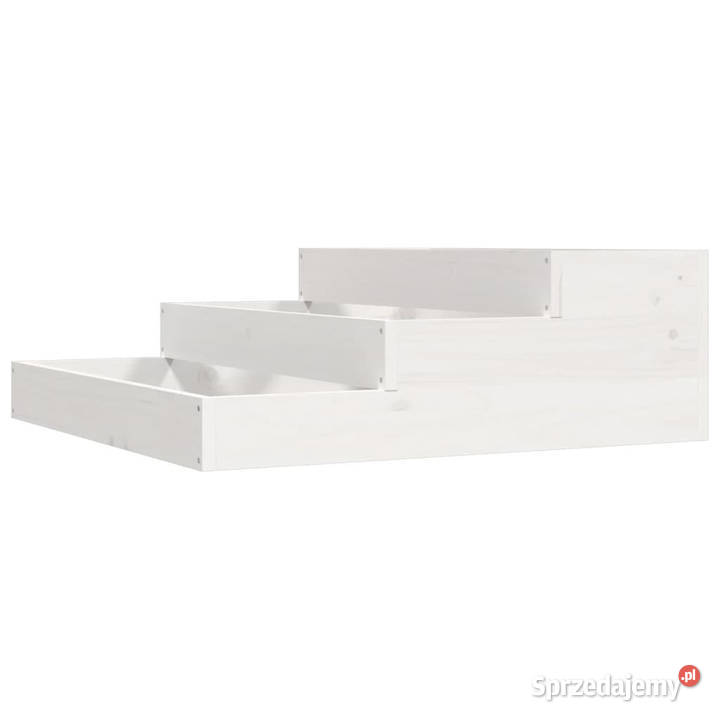 Donica biała 78x78x27 lite drewno sosnowe Warszawa
