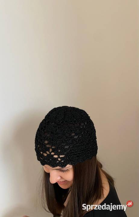 Ażurowa czapeczka dokerka Nakrycia głowy
