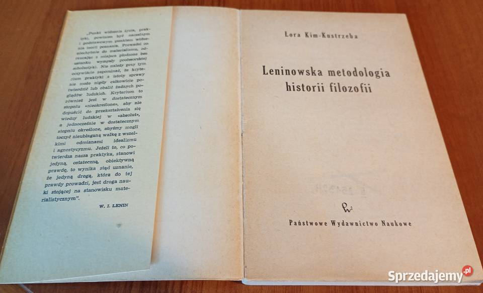 Leninowska metodologia historii filozofii Łora Gdańsk