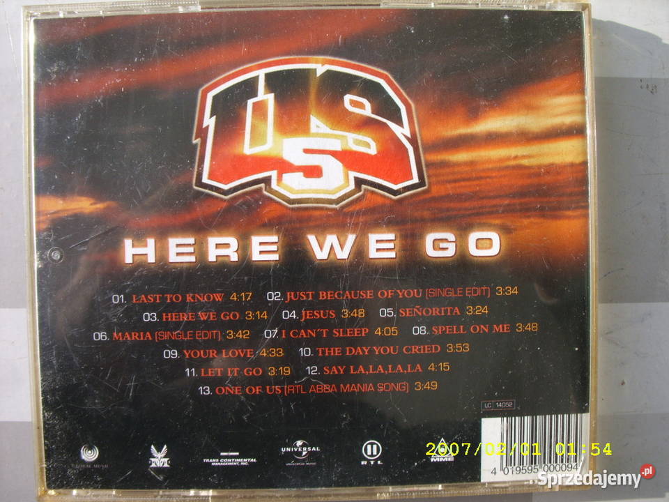 POP CD US 5HERE WE GO dolnośląskie Wołów