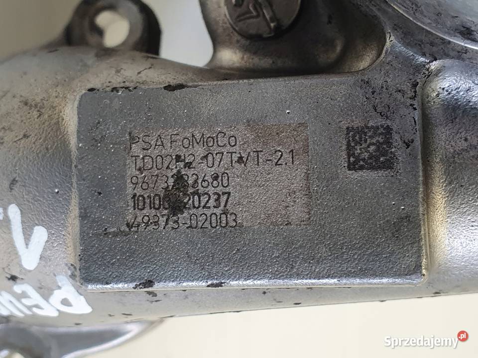 TURBOSPRĘŻARKA Peugeot 308 I 16 HDI turbo osobowe Części samochodowe Chełm