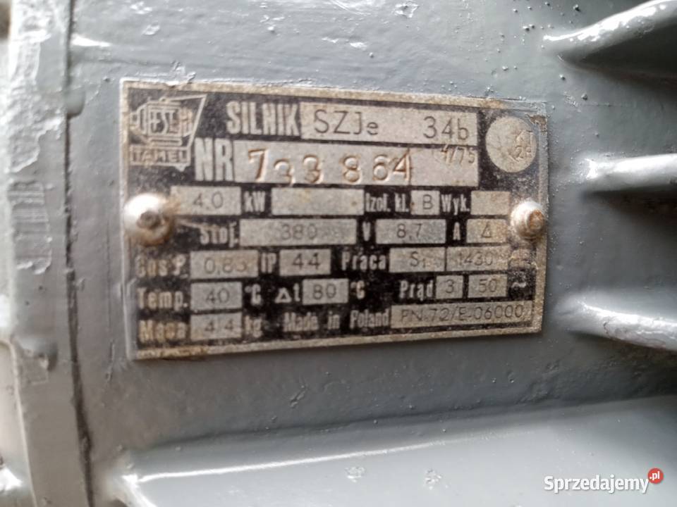 silnik elektryczny 4 kw 380v Pozostałe Kraśnik