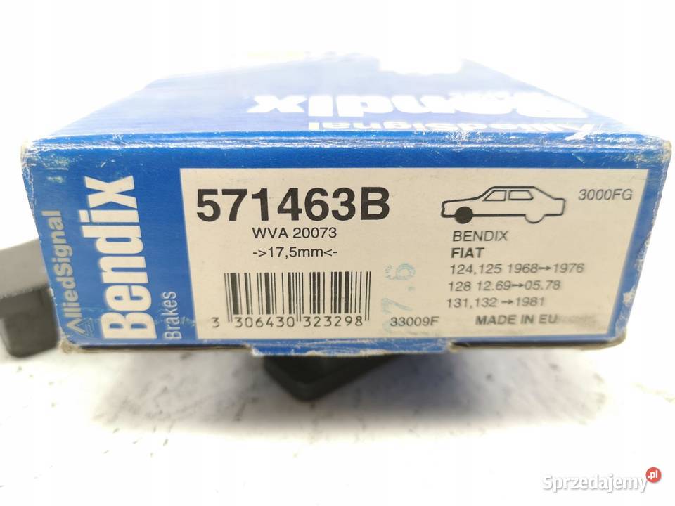 KLOCKI HAMULCOWE PRZÓD BENDIX POLONEZ FIAT 125P