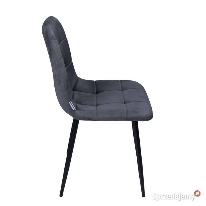 Krzesło tapicerowane welurowe do salonu jadalni 90cm