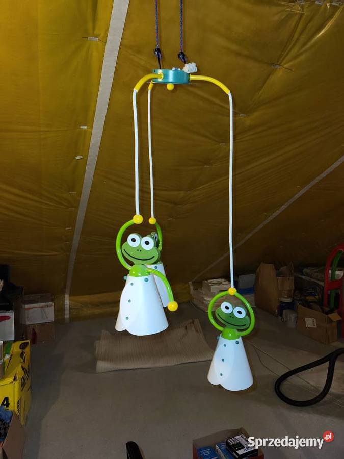 żyrandol lampa sufitowa żabki frog Kliczków